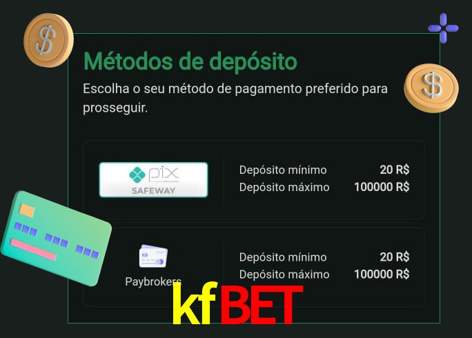 O cassino kfbet oferece uma grande variedade de métodos de pagamento